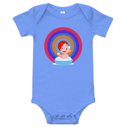 Бебешки къс ръкав едно парче HAPPY BABY BATH