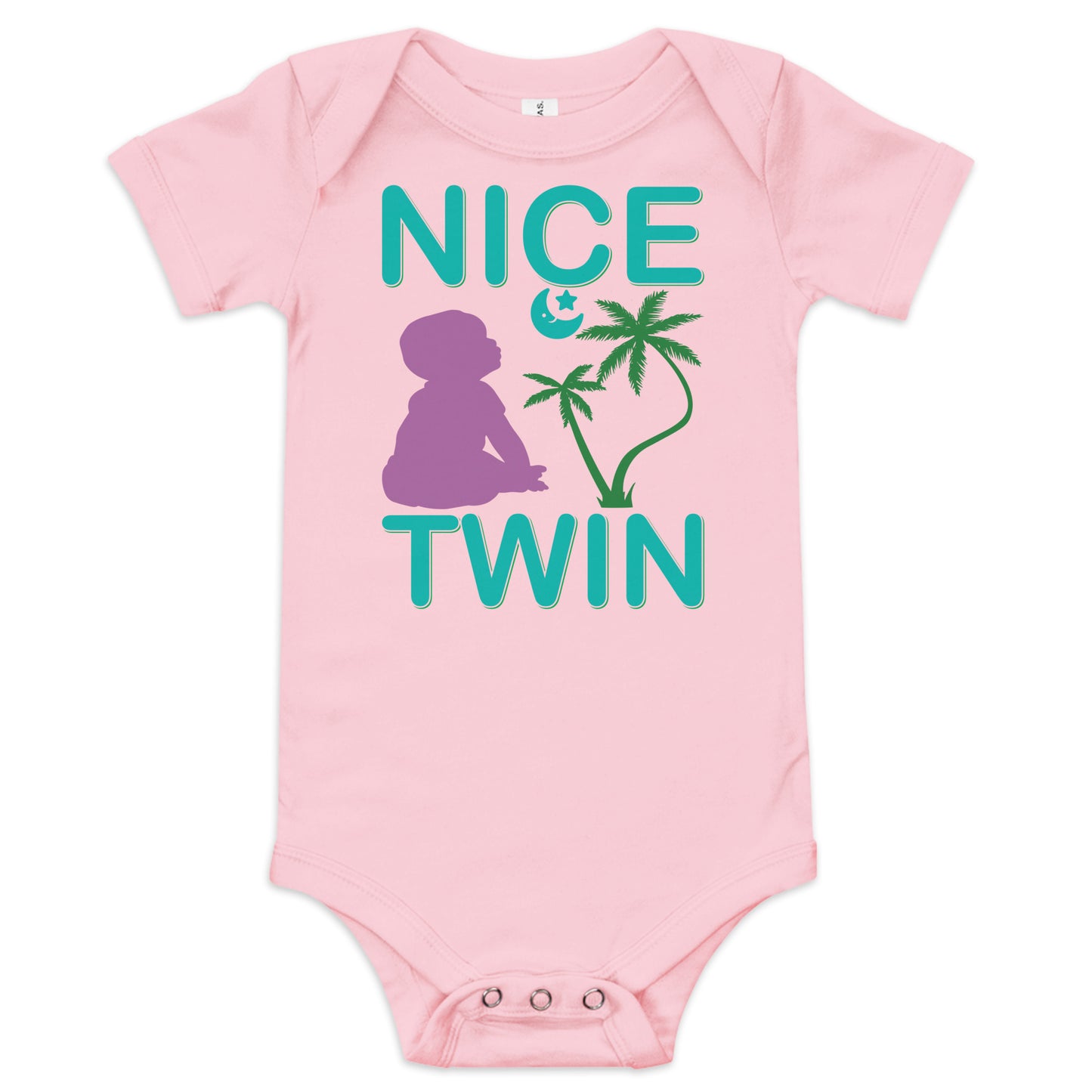 Baby short sleeve one piece NICE TWIN