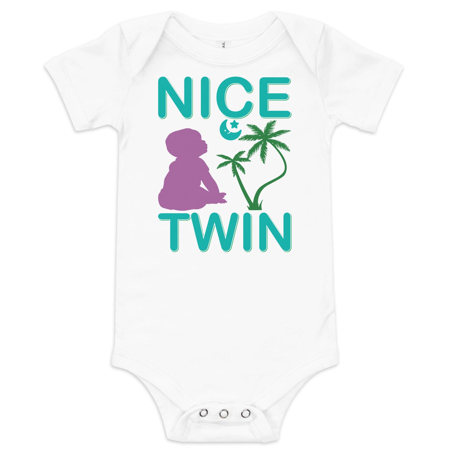 Baby short sleeve one piece NICE TWIN