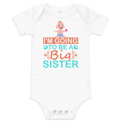 Бебешки къс ръкав цяла част BIG SISTER