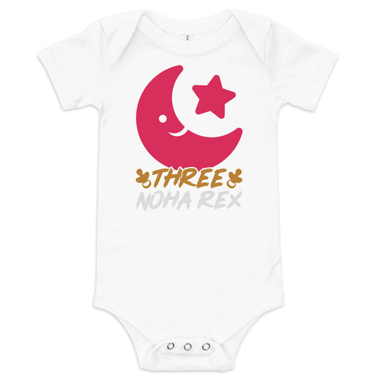 Baby short sleeve one piece THREE NOHA REX