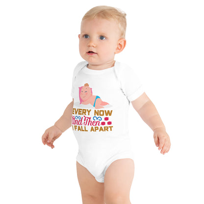 Baby short sleeve one piece EVERY NOW AND THEN