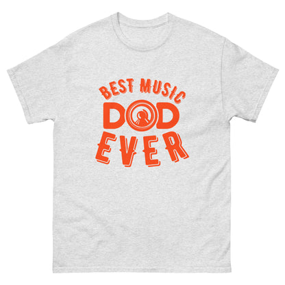 Класическа мъжка тениска BEST MUSIC DAD EVER