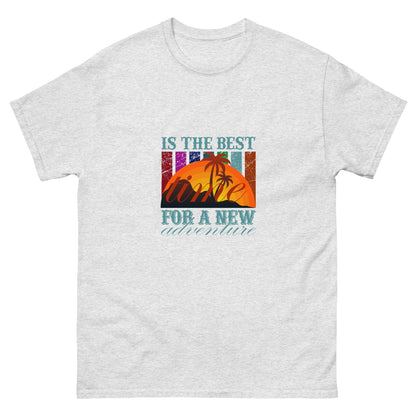 Мъжка класическа тениска ВРЕМЕ ЗА НОВО ПРИКЛЮЧЕНИЕ