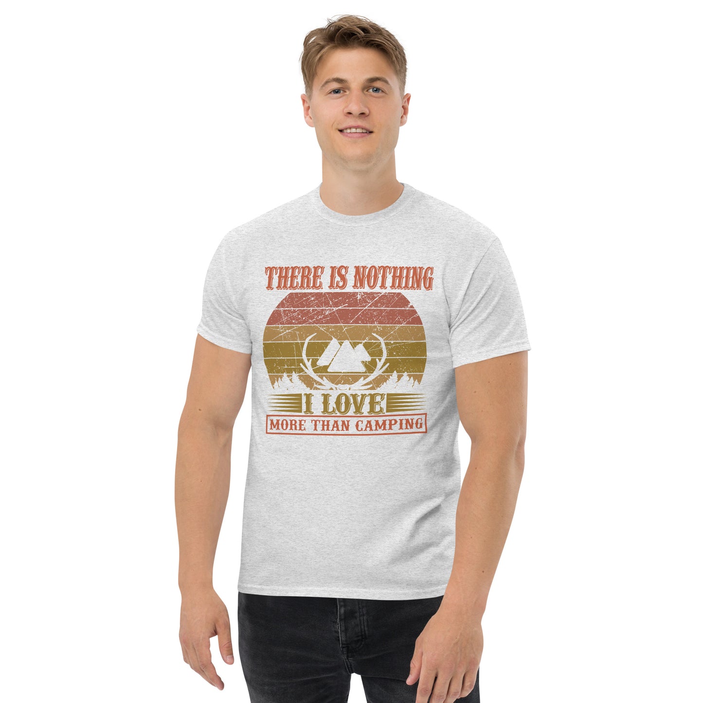 Camiseta clásica para hombre NADA ME ENCANTA MÁS QUE CAMPING