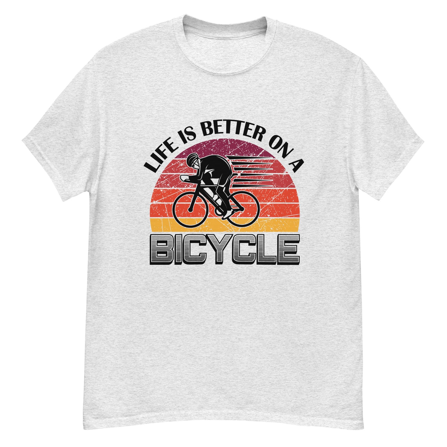 Camiseta clásica hombre LA VIDA ES MEJOR EN BICICLETA