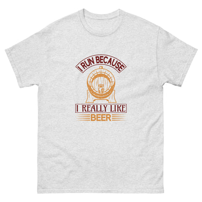 Класическа мъжка тениска I REALLY LIKE BEER