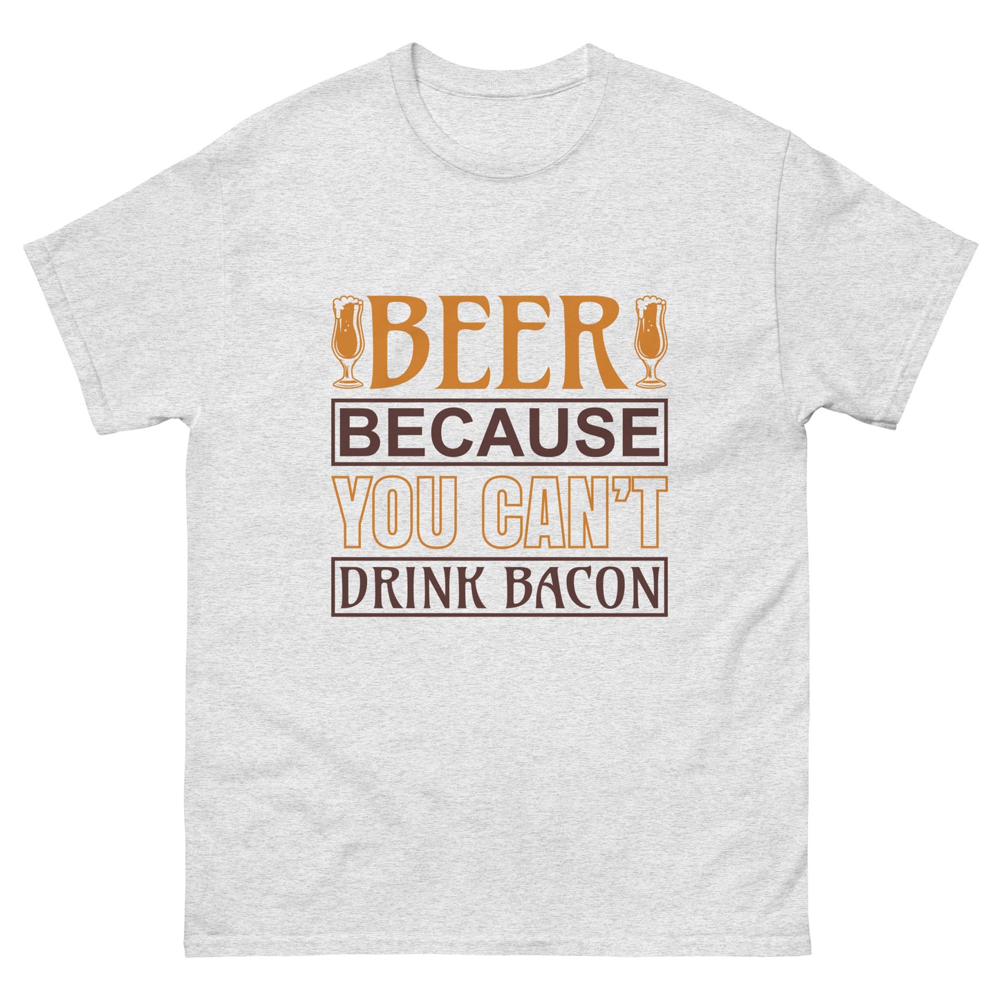 Мъжка класическа тениска YOU CAN'T DRINK BACON