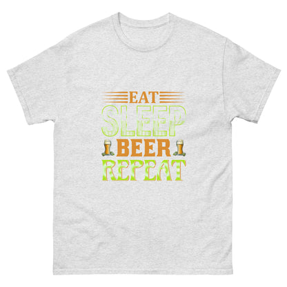 Мъжка класическа тениска EAT SLEEP BEER