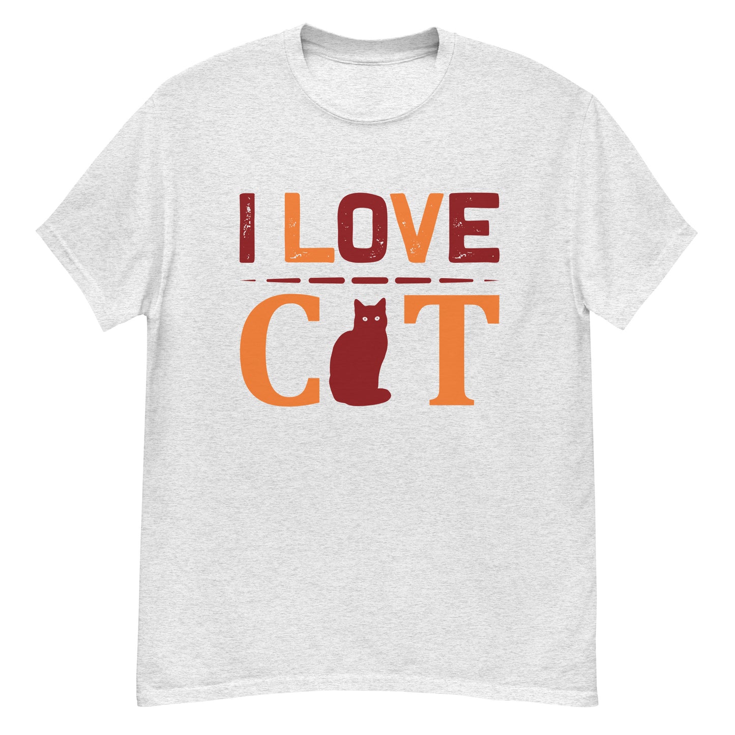 Camiseta clásica hombre I LOVE CAT