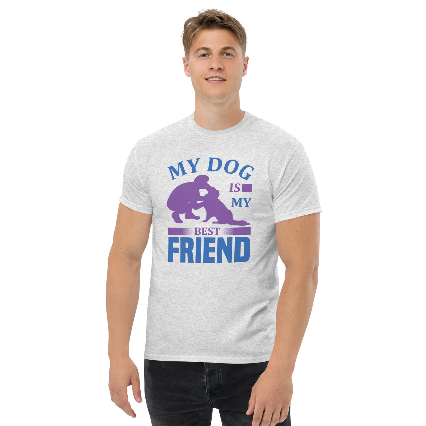 Camiseta clásica hombre MI PERRO ES MI MEJOR AMIGO