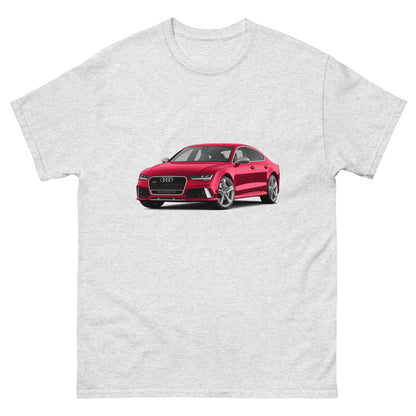 Мъжка класическа тениска RED CAR AUDI