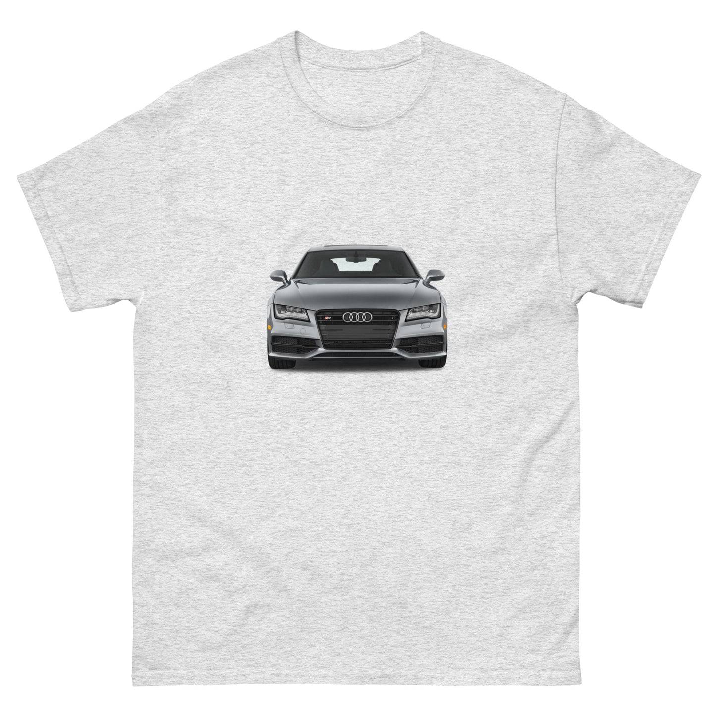 Мъжка класическа тениска GREY CAR AUDI