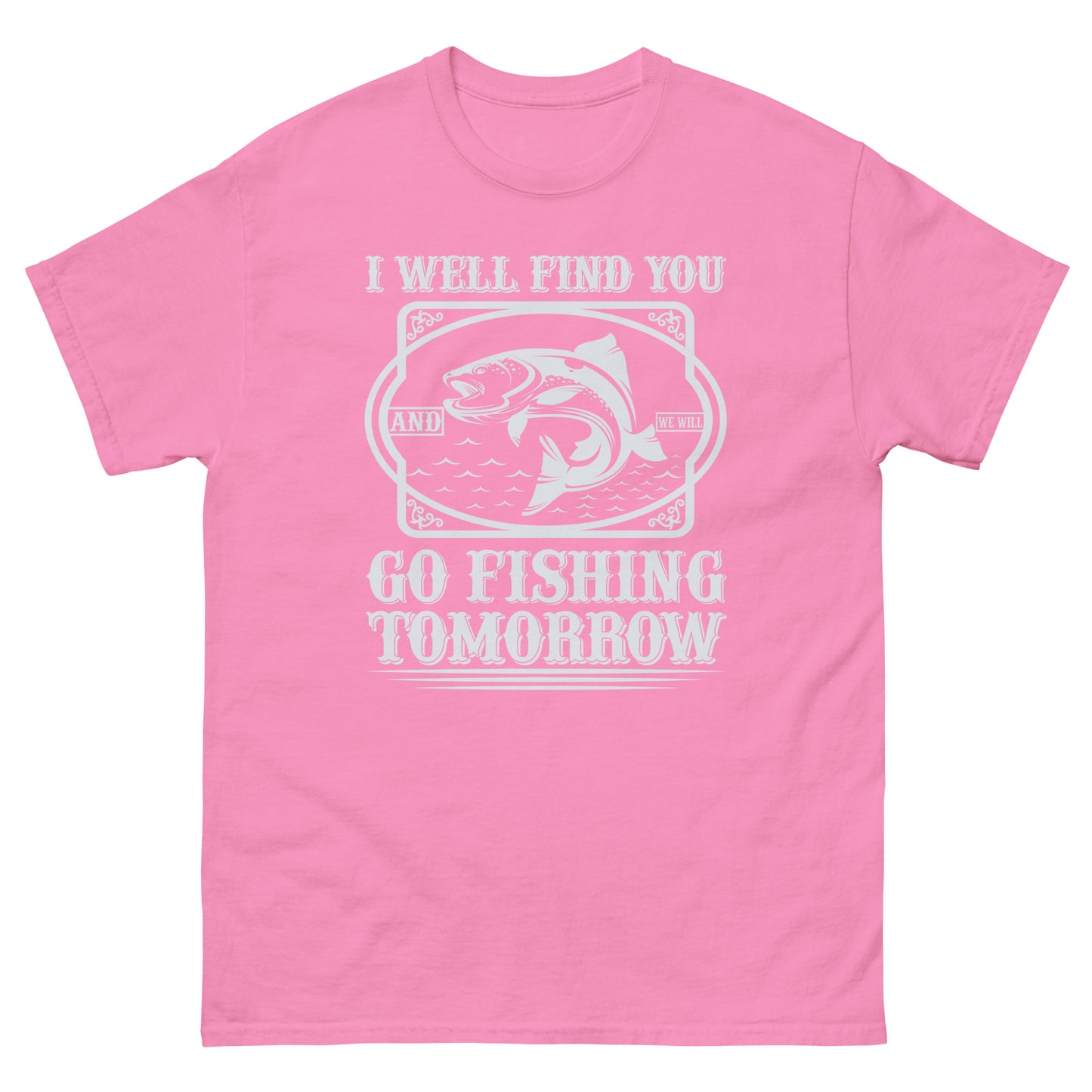 Мъжка класическа тениска GO FISHING TOMORROW