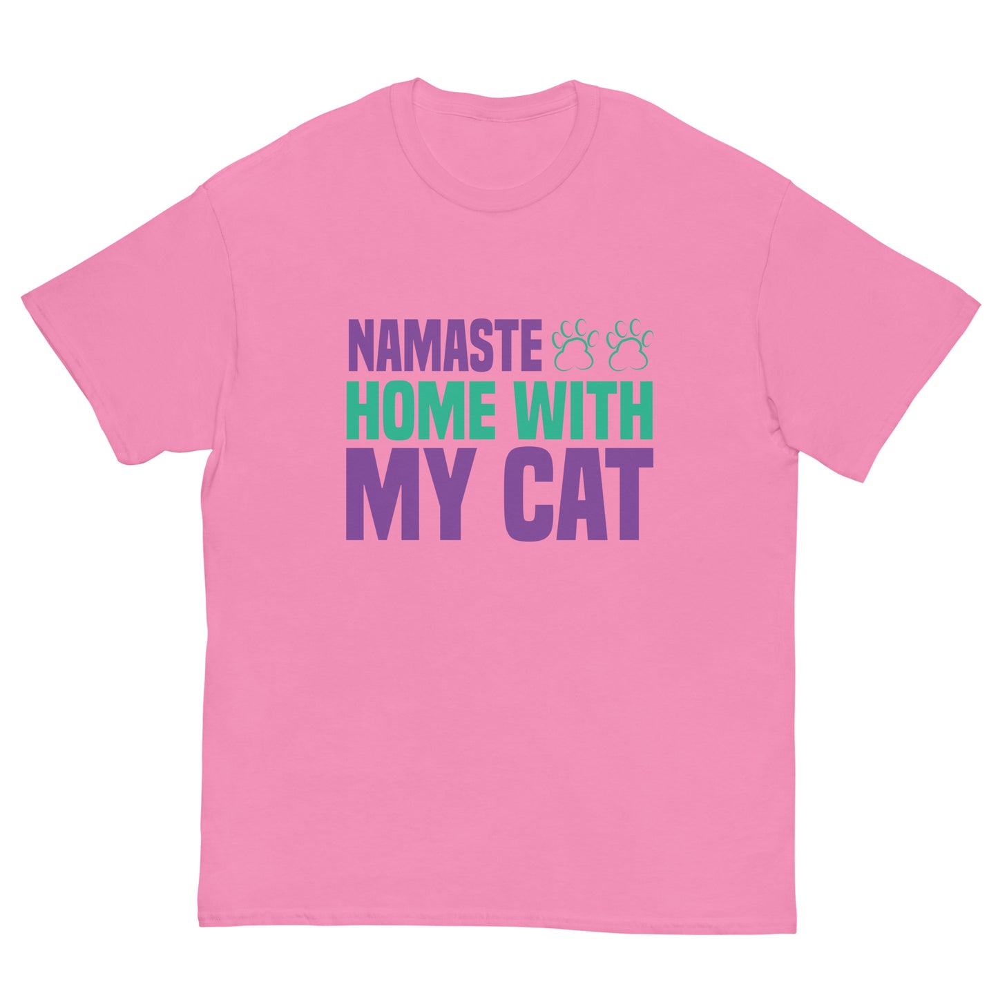 Men's classic tee HOME WITH MY CAT