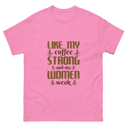 Мъжка класическа тениска COFFEE STRONG