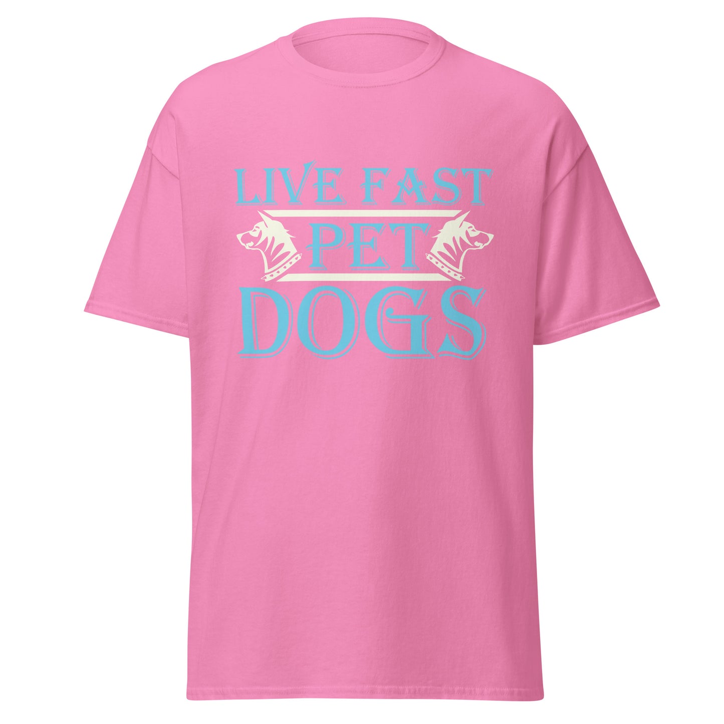 Men's classic tee LIVE FAST PET DOGS