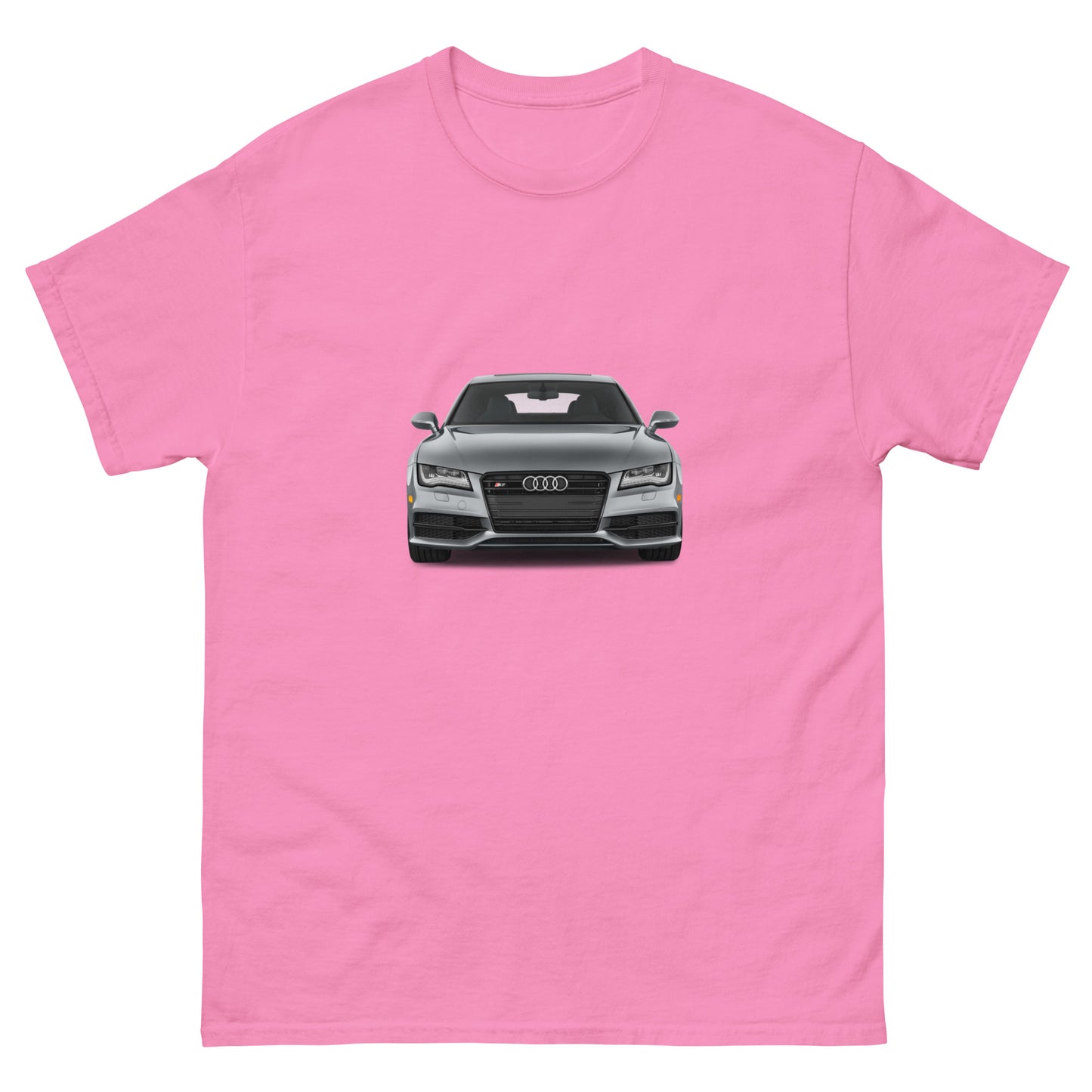 Camiseta clásica hombre COCHE AUDI GRIS