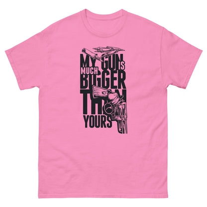Мъжка класическа тениска MY GUN IS MUCH BIGGER