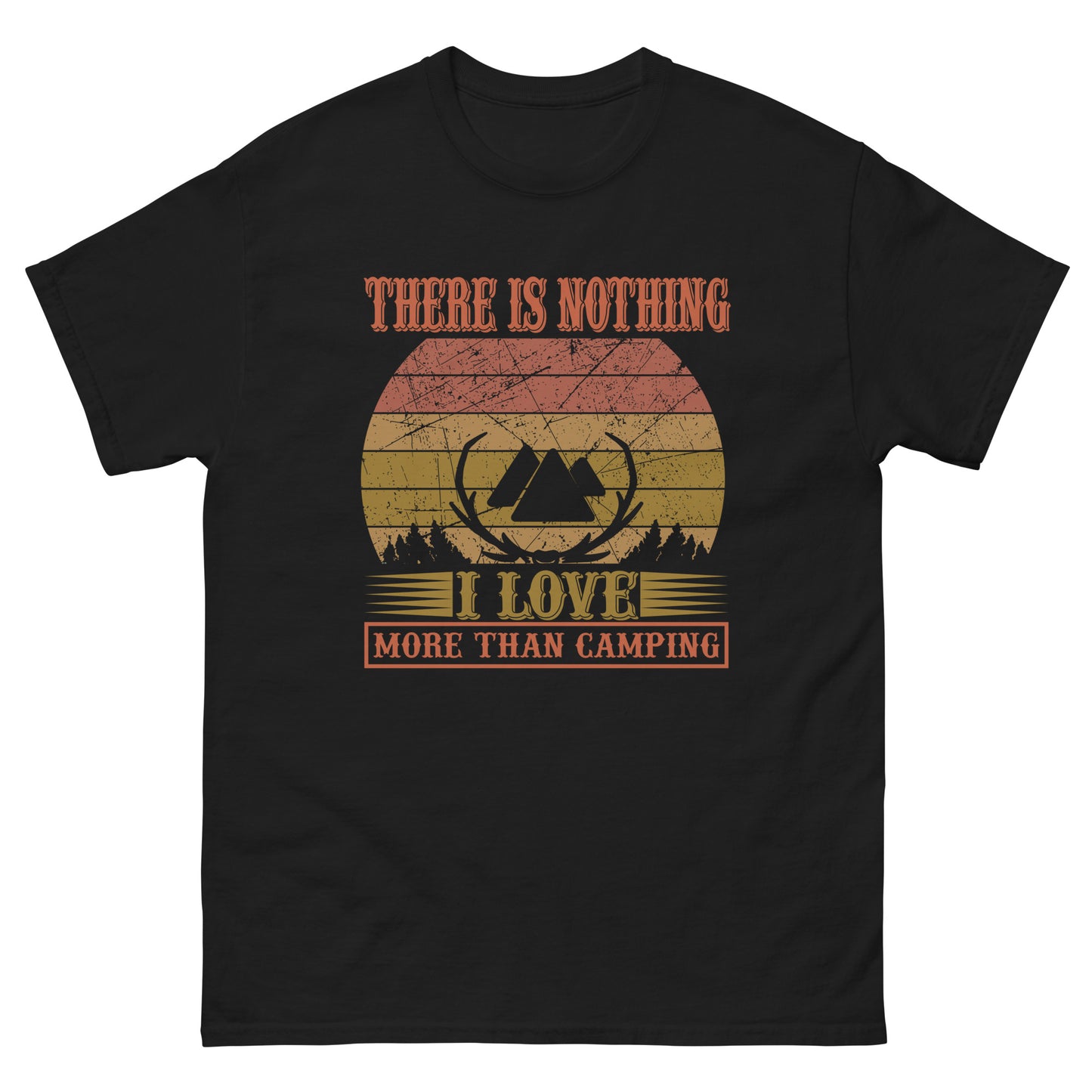 Camiseta clásica para hombre NADA ME ENCANTA MÁS QUE CAMPING