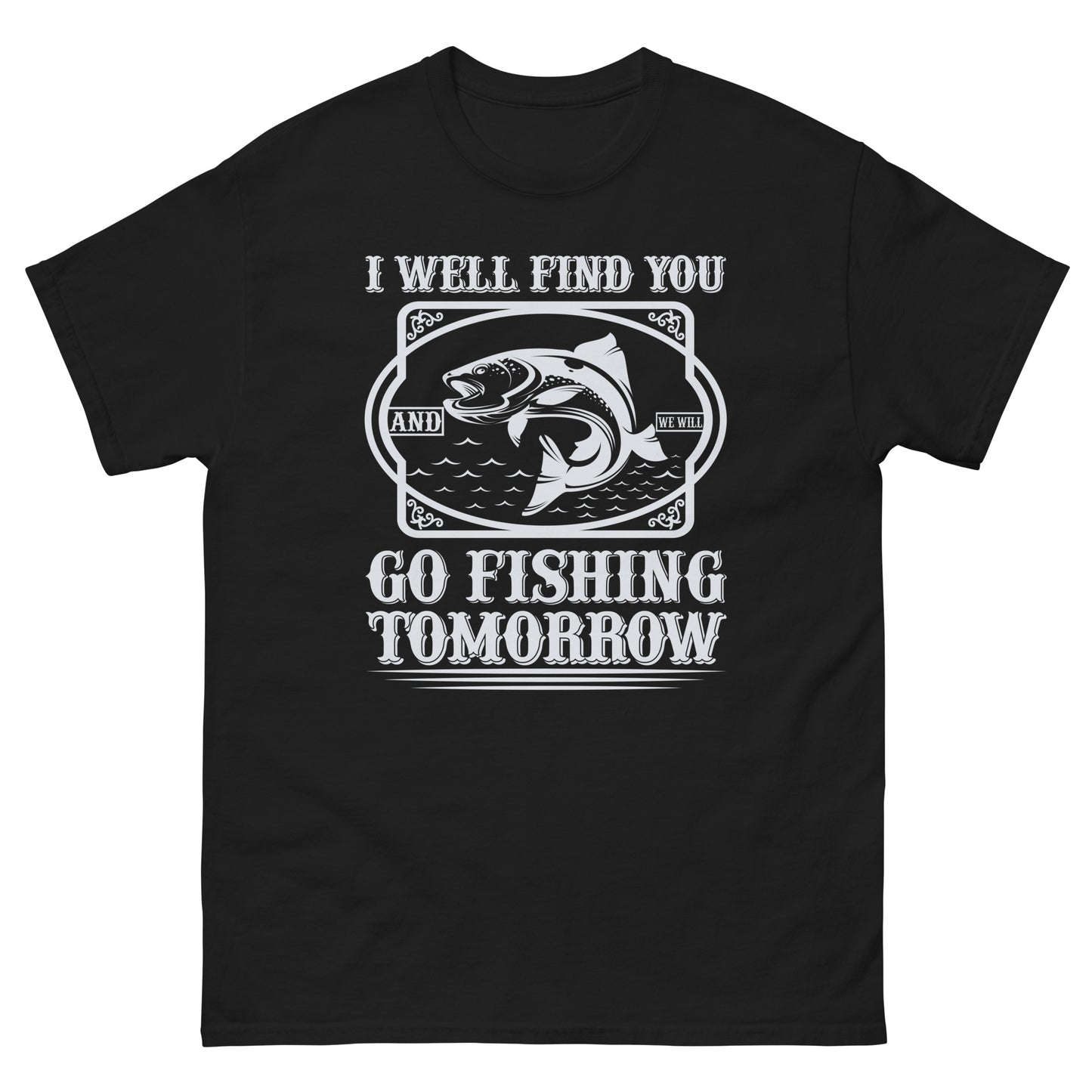 Camiseta clásica hombre IR A PESCA MAÑANA