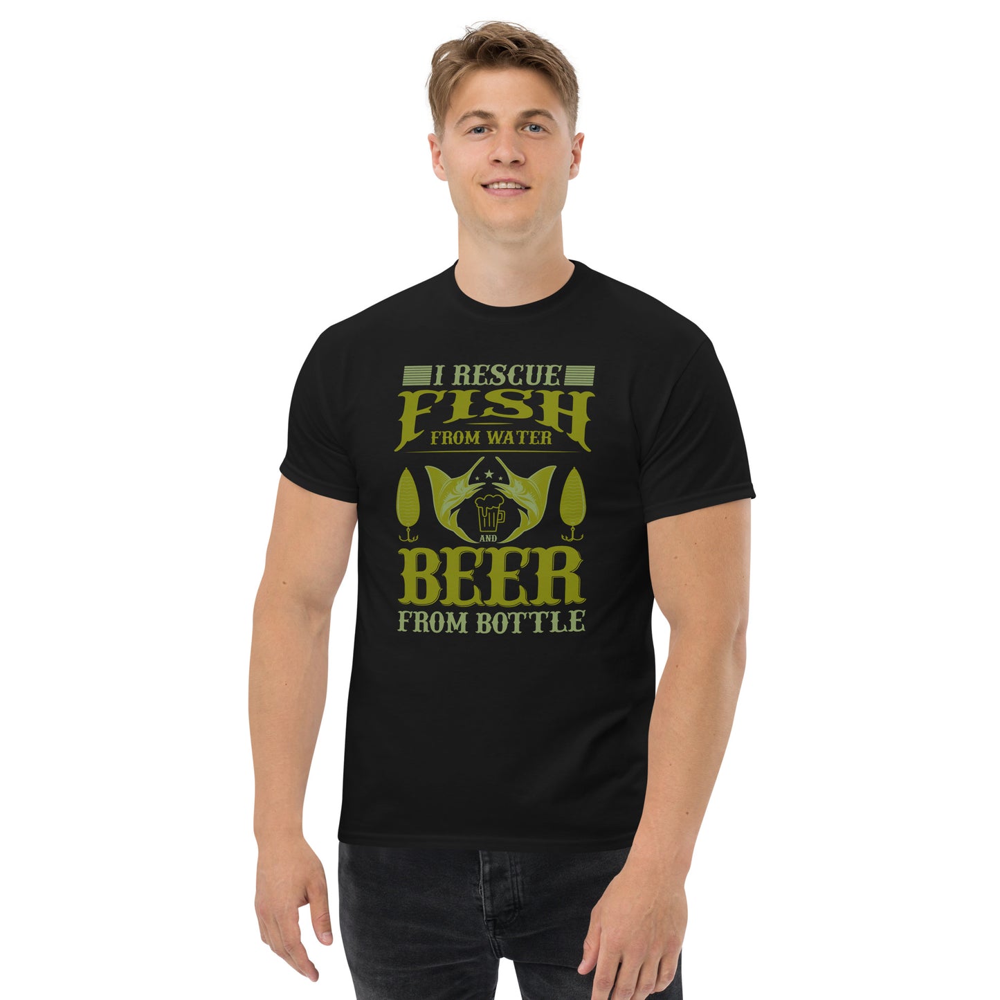 Men's classic tee I RESCUE FISH FROM WATER