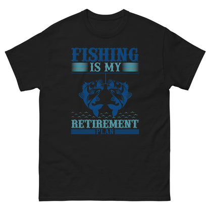 Мъжка класическа тениска FISHING IS MY PENSITION PLAN