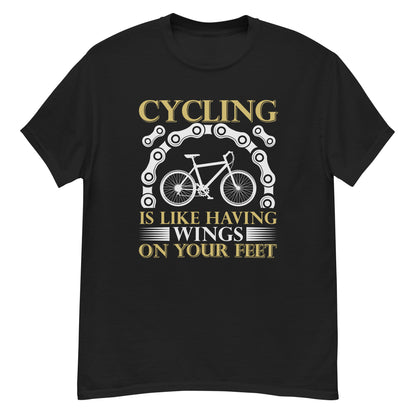 Мъжка класическа тениска КОЛЕДИЗИРАНЕТО Е КАТО ДА ИМАШ КРИЛЕ