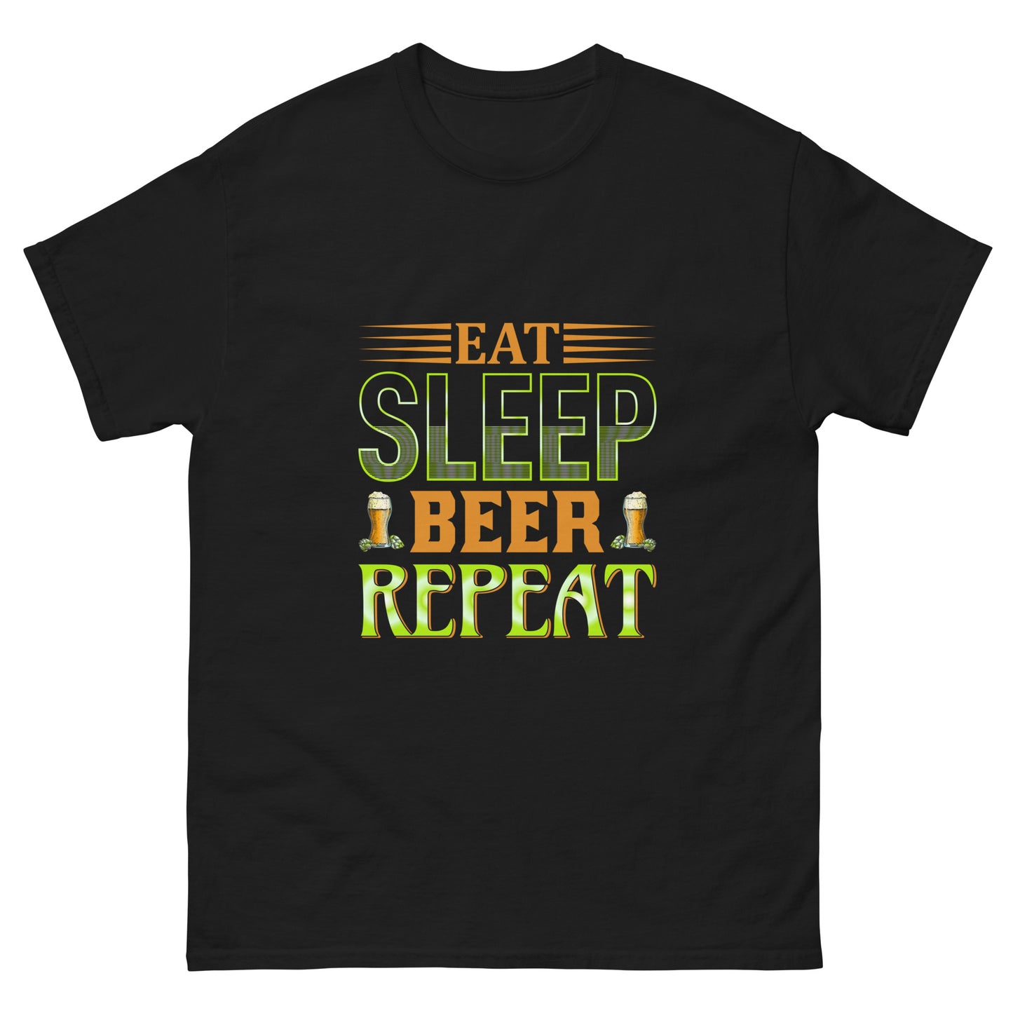 Camiseta clásica hombre EAT SLEEP BEER