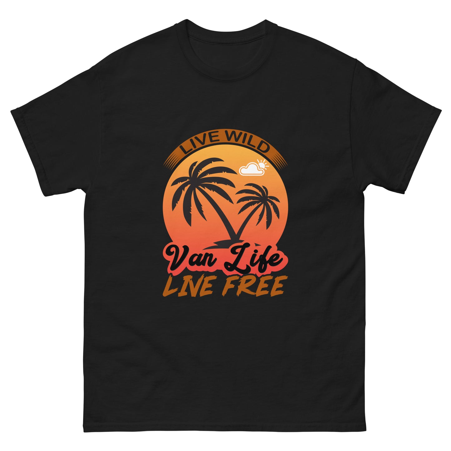 Men's classic tee LIVE WILD