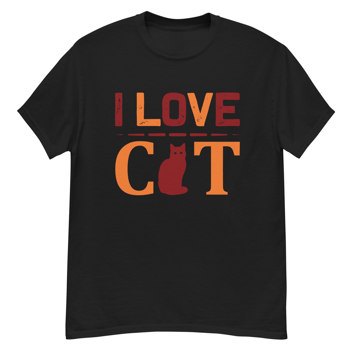 Camiseta clásica hombre I LOVE CAT