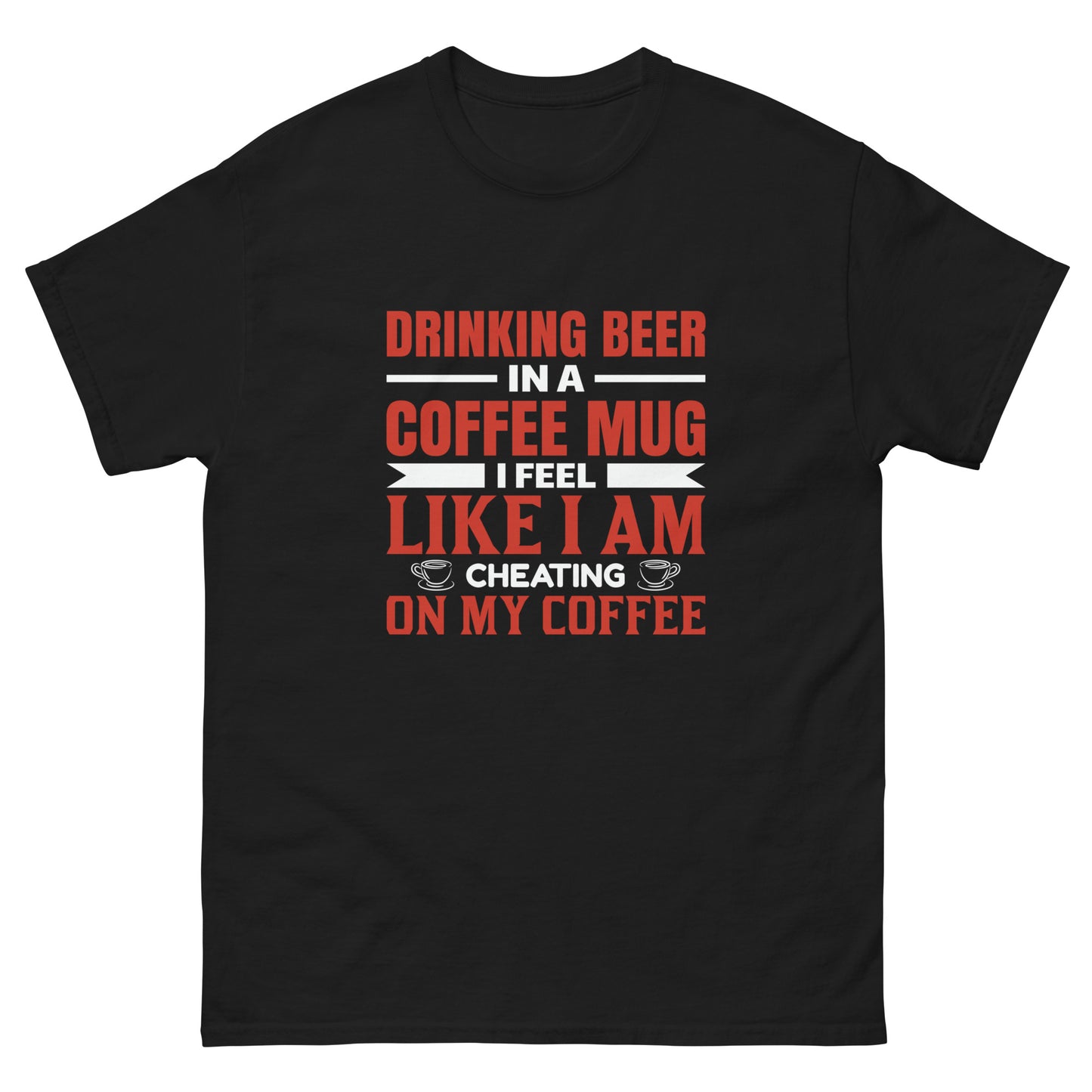 Camiseta clásica de hombre TRAMPANDO EN MI CAFÉ