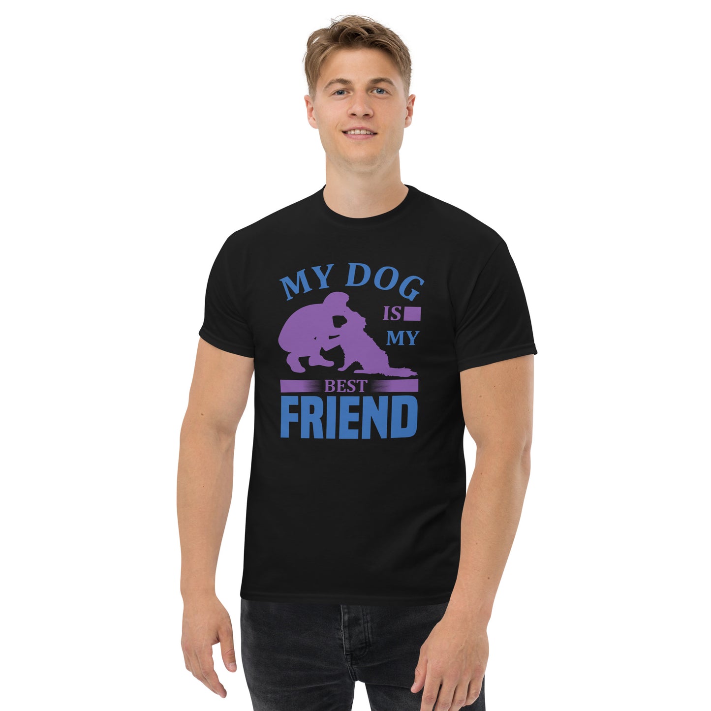 Camiseta clásica hombre MI PERRO ES MI MEJOR AMIGO