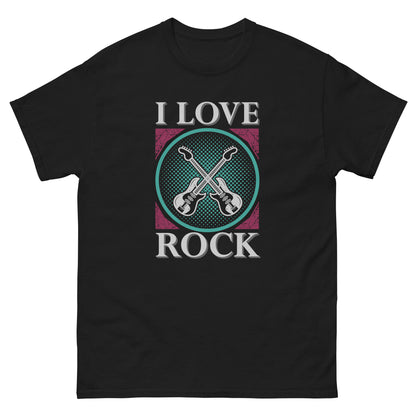 Мъжка класическа тениска I LOVE ROCK