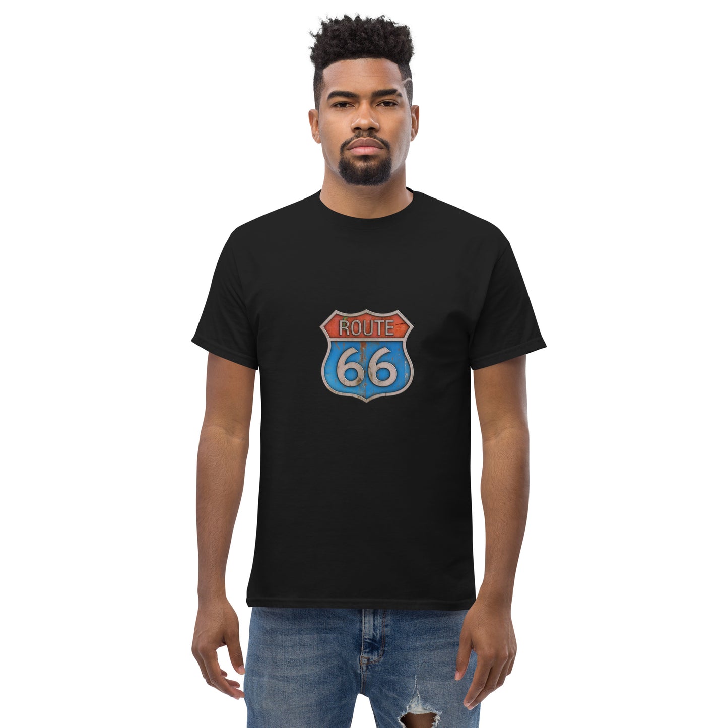 Camiseta clásica hombre RUTA 66 COLORIDA