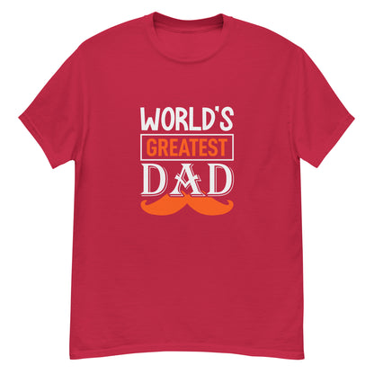 Класическа мъжка тениска WORLD'S GREATEST DAD