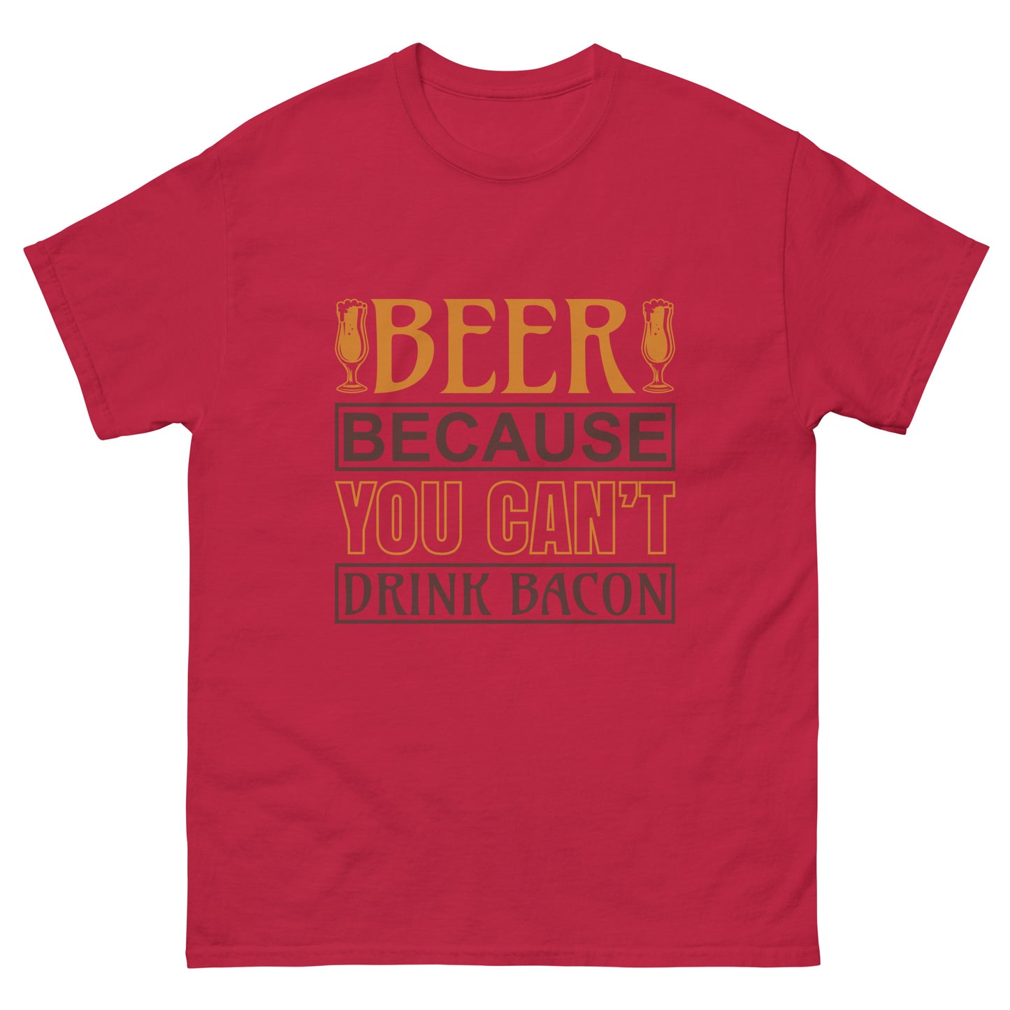 Мъжка класическа тениска YOU CAN'T DRINK BACON