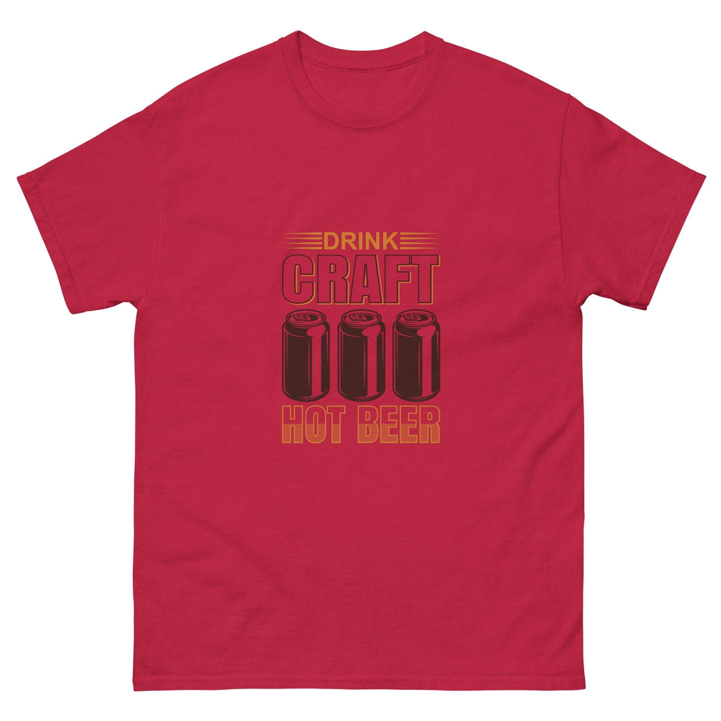 Camiseta clásica hombre DRINK CRAFT HOT BEER