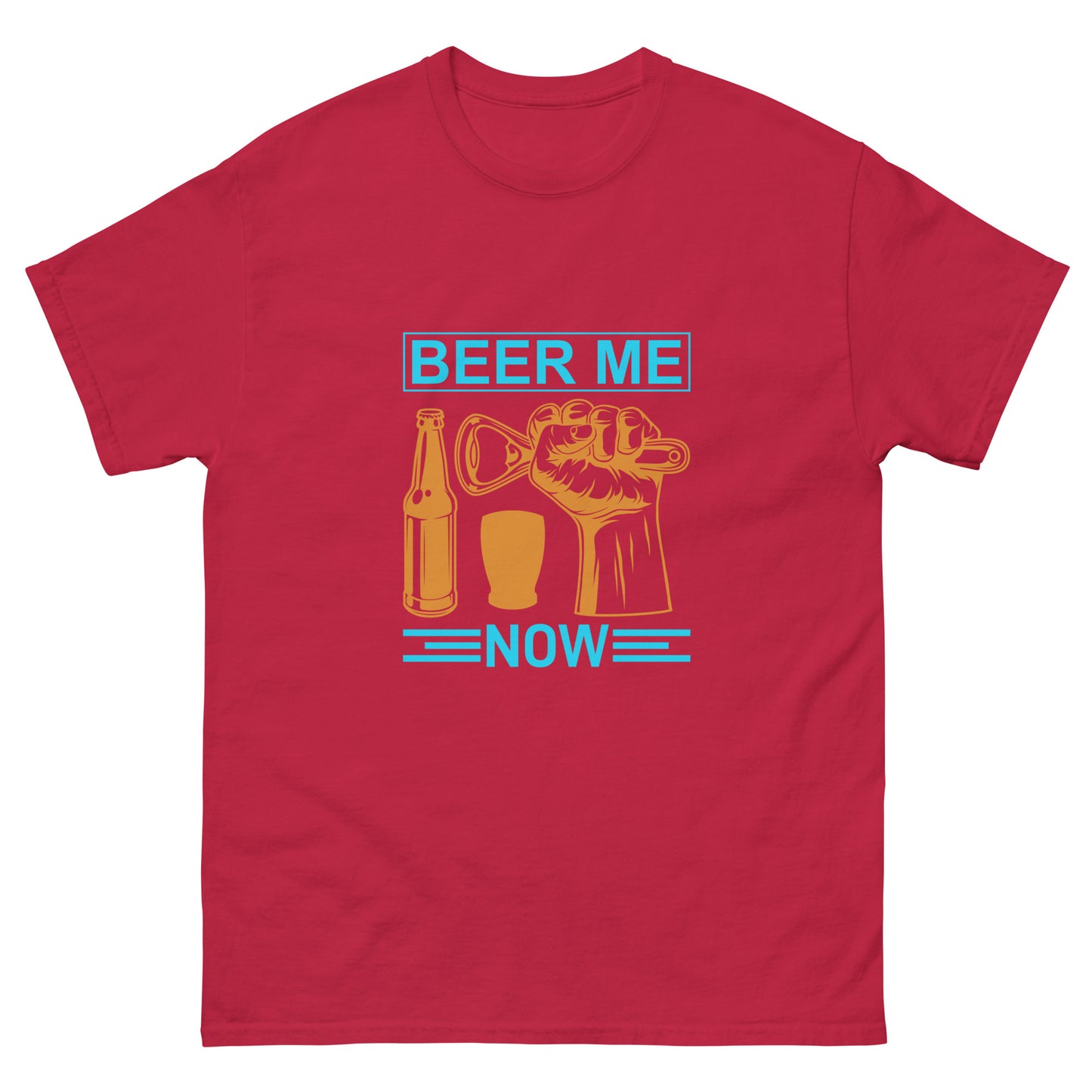 Мъжка класическа тениска BEER ME NOW