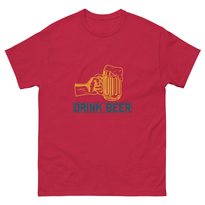 Мъжка класическа тениска DRINK BEER