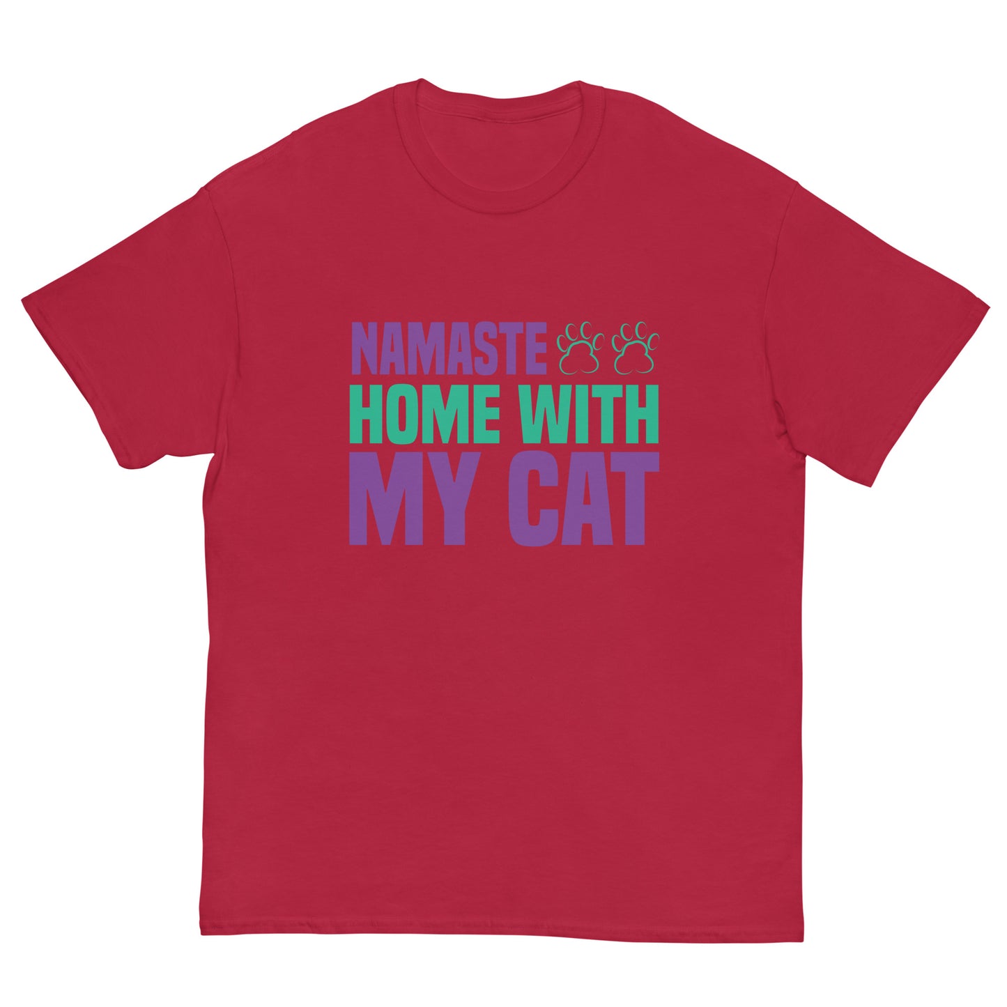 Men's classic tee HOME WITH MY CAT