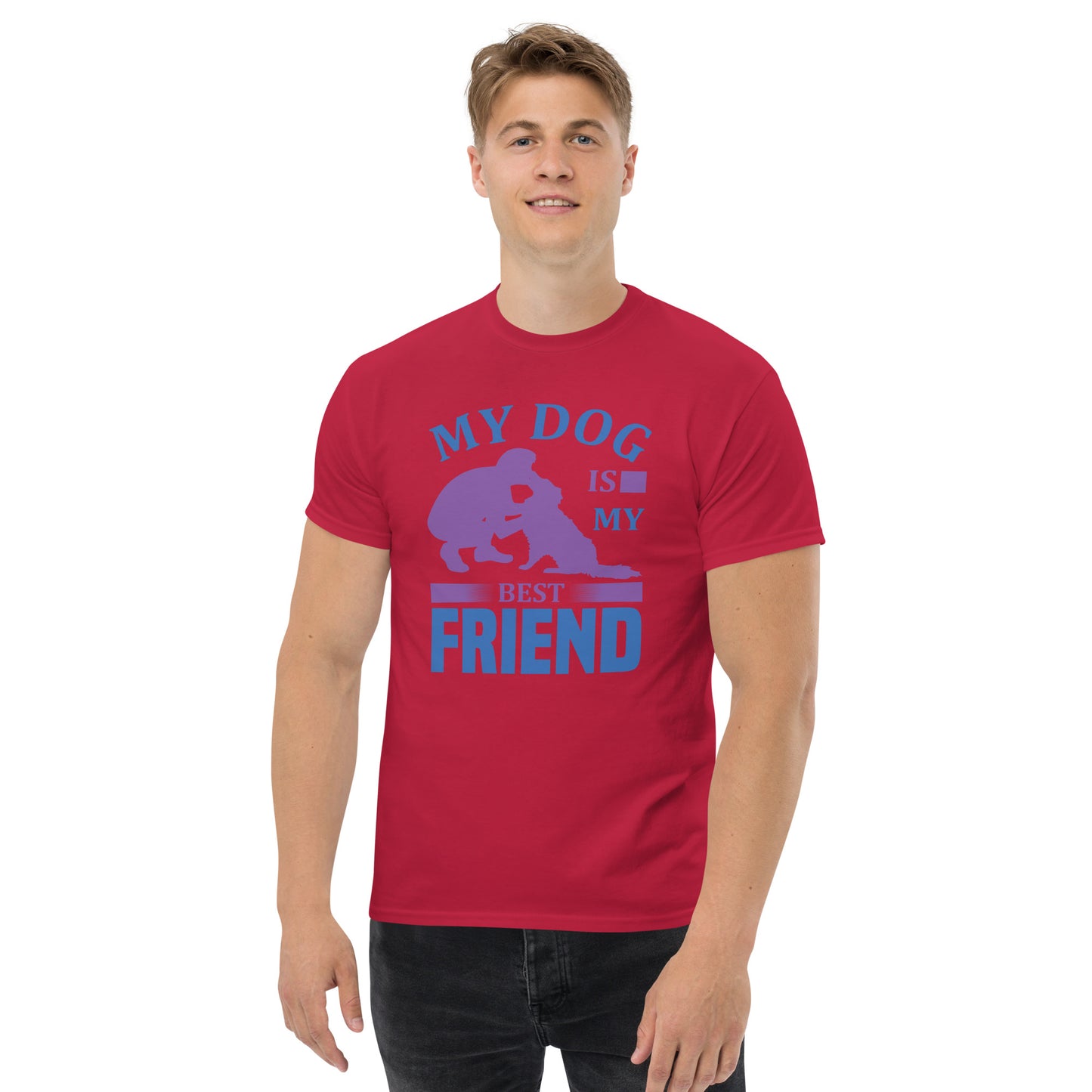 Camiseta clásica hombre MI PERRO ES MI MEJOR AMIGO