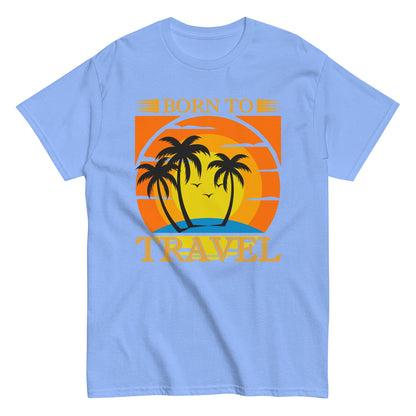 Мъжка класическа тениска BORN TO TRAVEL