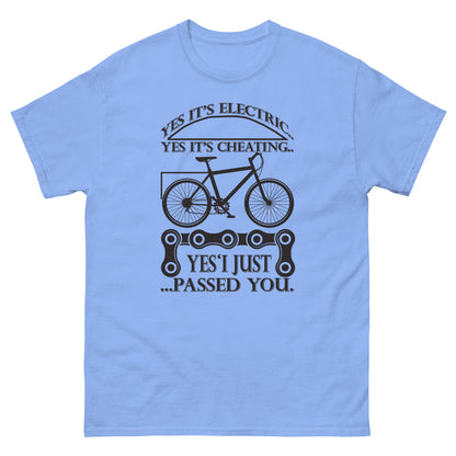 Мъжка класическа тениска ЕЛЕКТРИЧЕСКИ ВЕЛОСИПЕД