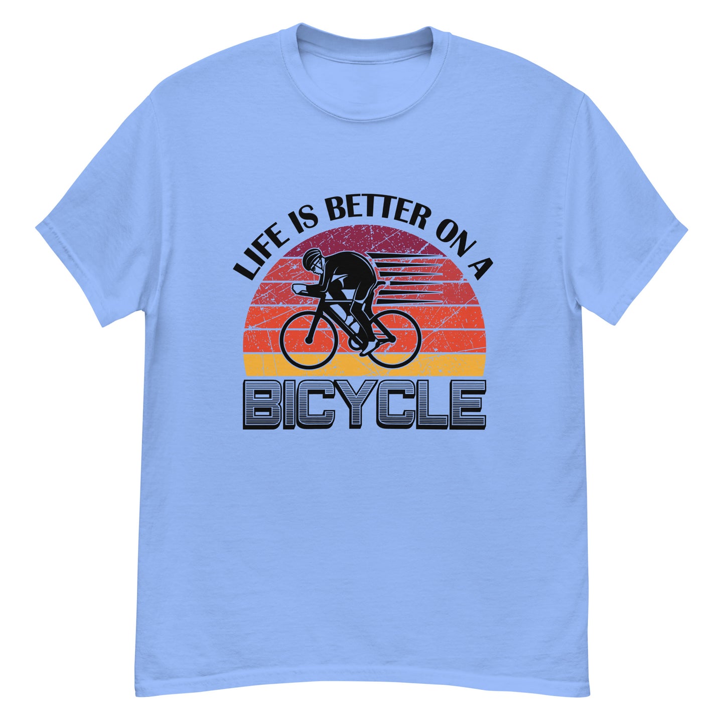 Camiseta clásica hombre LA VIDA ES MEJOR EN BICICLETA