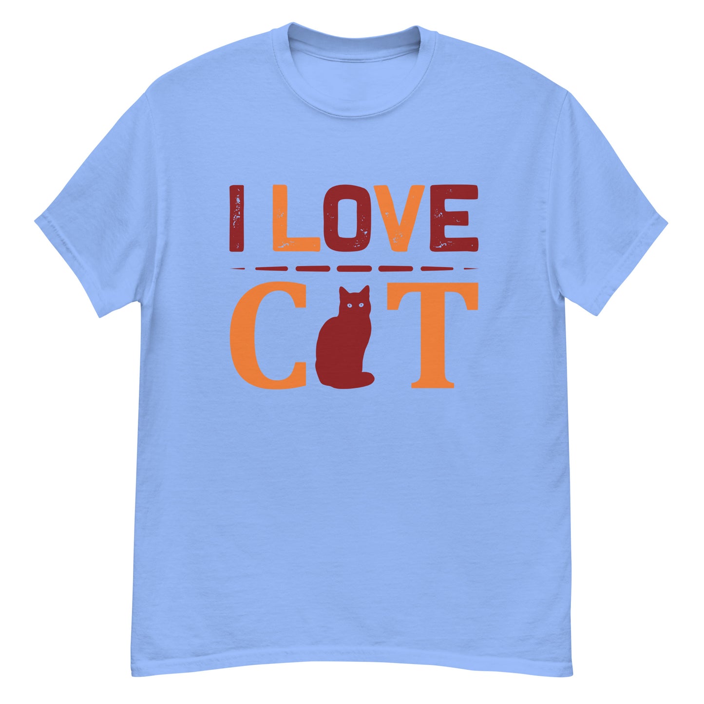 Camiseta clásica hombre I LOVE CAT