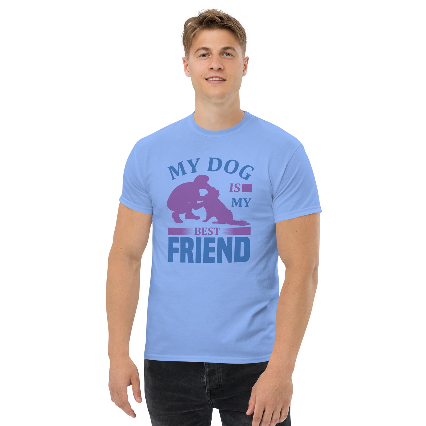 Camiseta clásica hombre MI PERRO ES MI MEJOR AMIGO