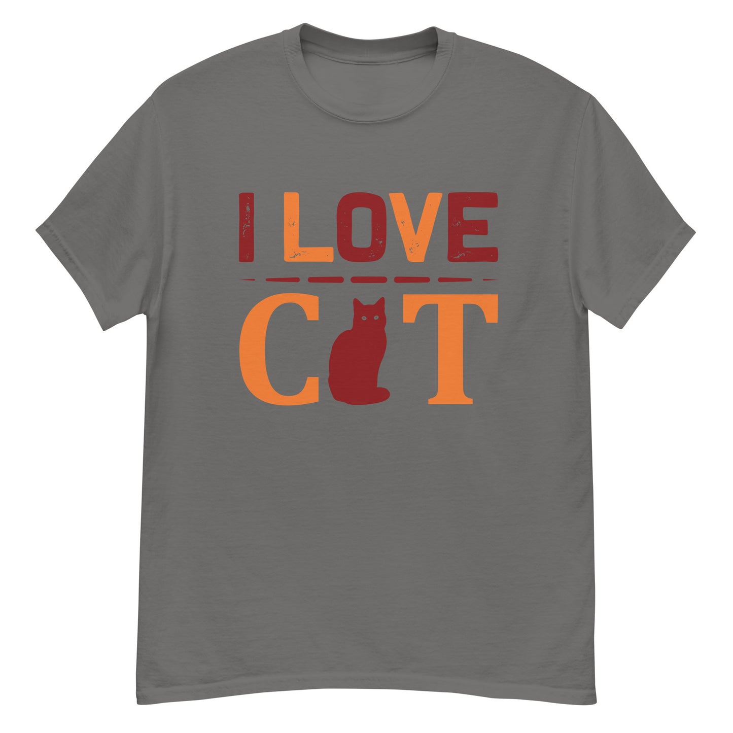 Camiseta clásica hombre I LOVE CAT