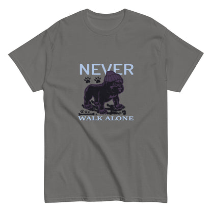 Класическа мъжка тениска NEVER WALK ALONE