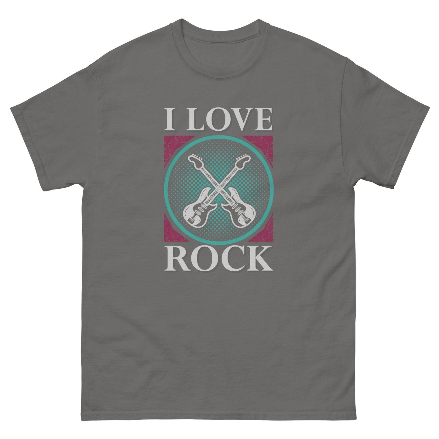 Camiseta clásica hombre I LOVE ROCK